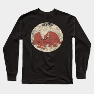 Crane and wave Long Sleeve T-Shirt